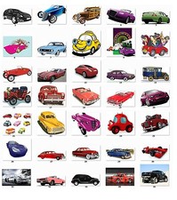 30 Personalized Cars address labels B CL 