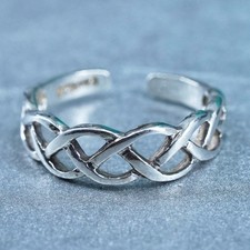 Size 3.5, southwestern Sterling 925 silver handmade ring, textured open band