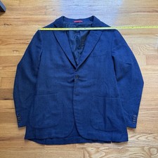 Blazer Abrigo Deportivo Isaia Sailor Espiga Talla 56 Hecho en Italia (G21SI)