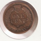 US Rare Old West 1890 Indian Head Penny Coin American Collection Shield Cent USA — photo 2