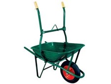 CARRIOLA PER EDILIZIA RIBALTABILE C/VASCA VERDE ZINCATA SMONTATA LT.75  vasca...
