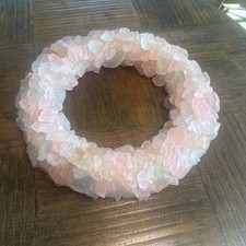 Pink And White Sea Glass Wreath Beach 14