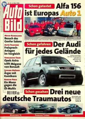 1) Auto Bild 10/1998 - Citroen Berlingo Multispace - Chrysler Voyager 2.0i Famil