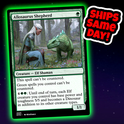 Allosaurus Shepherd - Custom Art Magic: The Gathering Playtest Card - Commander