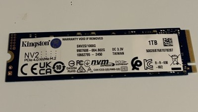 Kingston 1 TB Solid State Drive - M.2 2280 Internal - PCI Express SNV2S/1000G