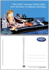 Continental Tanqueray Sterling Vodka Postcard