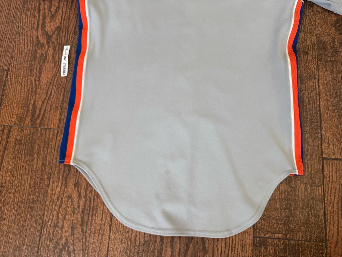Rare Authentic Rawlings New York Mets Road Jersey w Racing Stripe