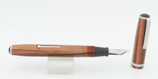 Esterbrook J Copper Pearl & Chrome Fountain Pen 1950's 2556 Fine Nib