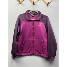 North End Jacket Womens Medium Purple USTA Georgia Tennis Full Zip Fleece Lined