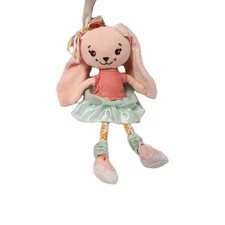 Sunny Days Entertainment Plush Bunny Rabbit Ballerina Toy Soft Pink Mint Green