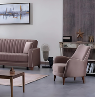 Luxus Sessel Polstersitz Wohnzimmer Textil Modern Designer MöBel