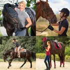 Women Horse Riding Gloves 1 Pair, Stretchable Equestrian with Anti-Slip Large — photo 6