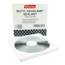 XFasten Butyl Headlamp Sealant, 7 millimeters x 20 Feet, 7 Black