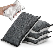 Auto Schwamm, 4 Stück Innenraum Scrub Pads Mikrofaser Schwamm Reinigungspads Aut