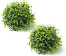 2 PCS Aquarium Plants Fish Tank Decorations, 3.5 Inch Artificial Plastic Plants