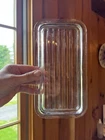 Vintage Pyrex 502-C Replacement LID ONLY Ribbed Glass Refrigerator Dish NO CHIPS
