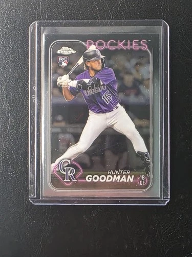 2024 Topps Chrome Hunter Goodman #99 RC Rockies