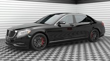 MAXTON SEITENSCHWELLER ANSATZ (PAAR) MERCEDES S LONG (W222) SCHWARZ HOCHGLANZ