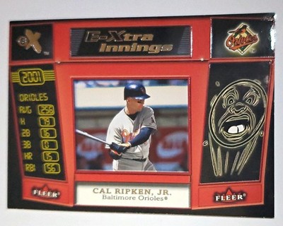 Rare* Fleer 2001 E-X E-Xtra Innings Cal Ripken Jr Baltimore Orioles #5/10 XI