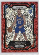 2023-24 Panini Prizm Red Sparkle Prizm Vasilije Micic #297 2y0