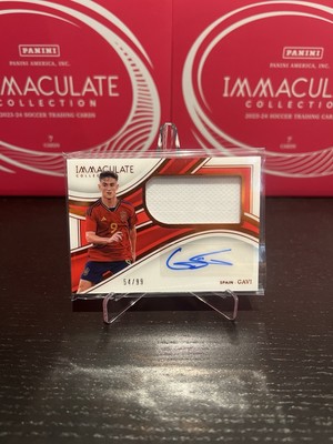 2023-24 Panini Immaculate, Spain, Gavi /99 Patch Auto