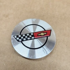 86-90 C4 Corvette Center Wheel Cap Silver Hubcap OEM 14046926 USED OEM Good tabs