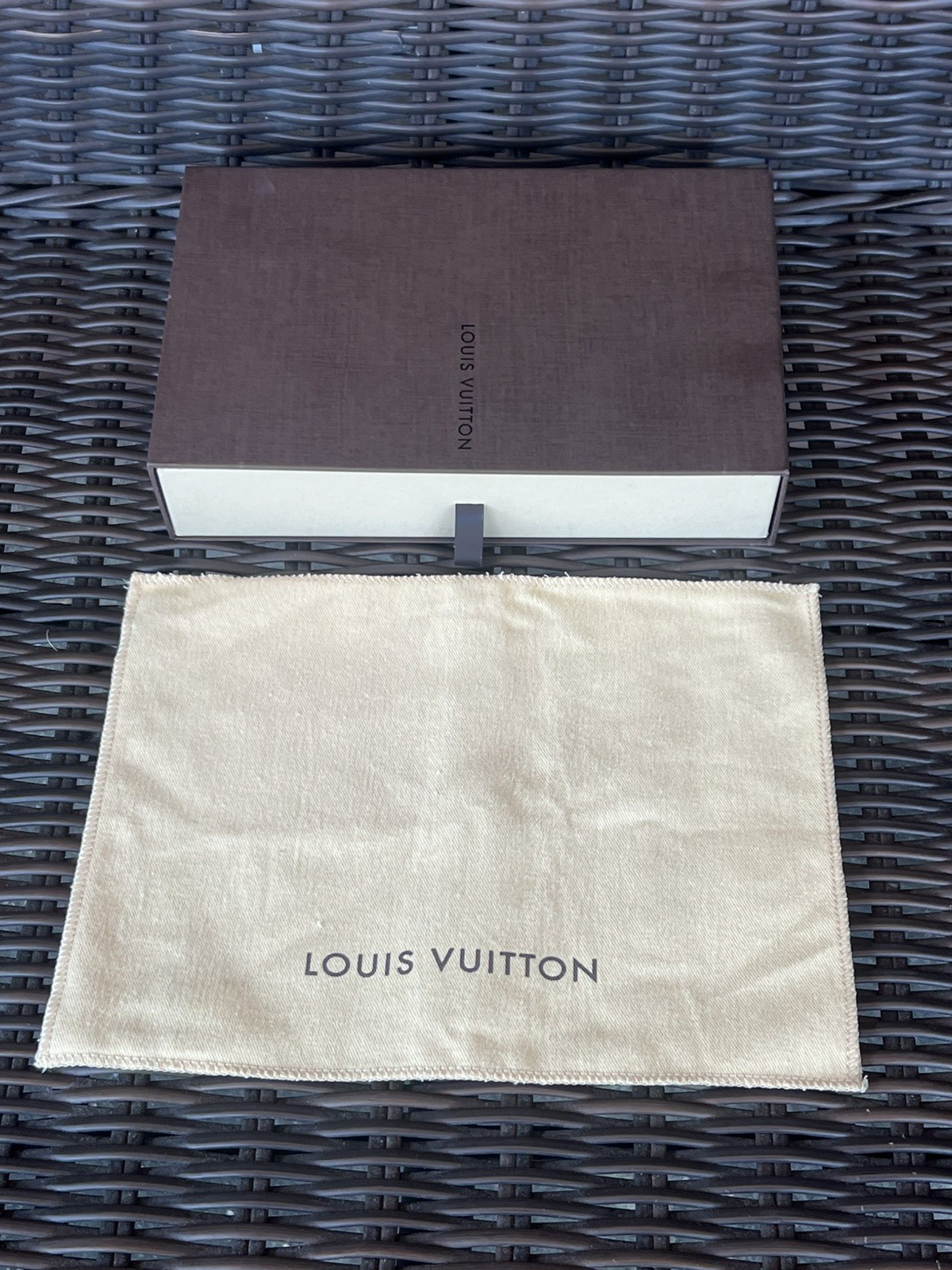 Louis Vuitton Authentic Brown Small Empty Gift Box w Dust Bag