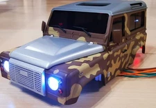 Kyosho Mini-Z 4x4 Land Rover Defender Body Camouflage Paint LED Custom
