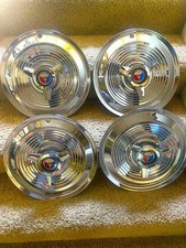 1963 1964 Ford 427 Galaxie 15 Hipo Full Wheel Covers Hub Caps Spinners Set Of 4