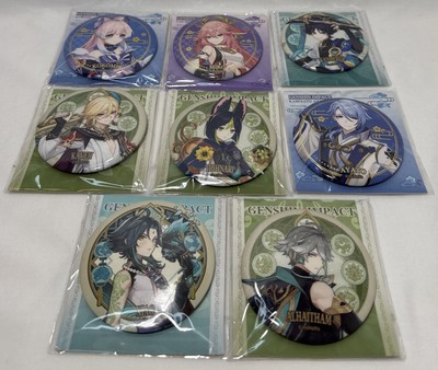 Genshin Impact Badges Character Tinplate miHoyo KOKOMI, MIKO MIX LOT OF 8 New