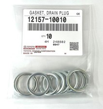 10pcs Genuine Toyota Lexus Oem Differential Oil Drain Plug Gasket 12157-10010 10pcs Genuine Toyota Lexus Oem Differential Oil Drain Plug Gasket 12157-10010
