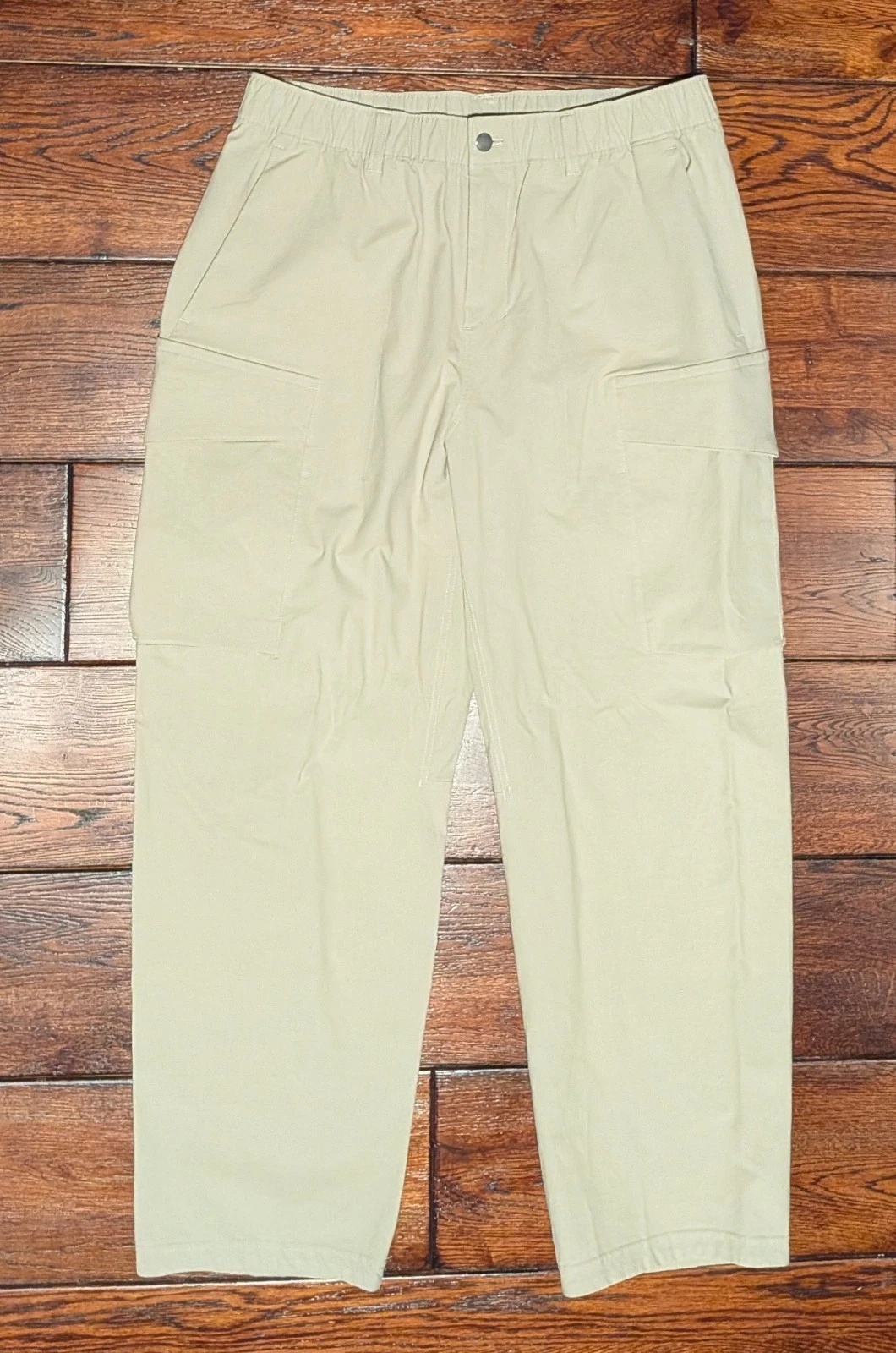 Lululemon Men's Stretch Cotton VersaTwill Relaxed-Fit Cargo Pant Khaki Tan Sz 36