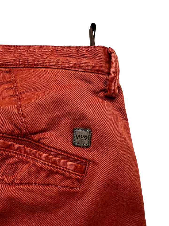Hugo Boss Pantalon Chino Slim Fit Coton Rouge Taille 34 W34 L30 - Photo 4/4