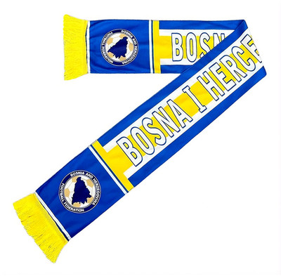 Bosnia and Herzegovina National Team Soccer Scarf - Football Polar Fleece Wrap &