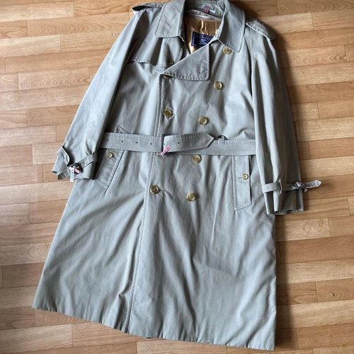 Vintage Burberrys Rinner Trench Coat Ec Uomo #EB ZHA