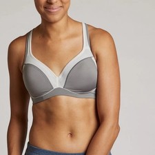 Natori 752147 Zen Convertible Underwire Sports Bra 32G Gray