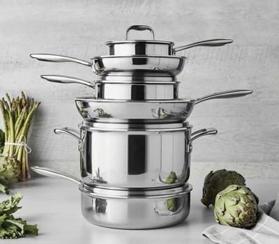 Zwilling Henckels, 10-Piece ''Clad Impulse'' Cookware Set | Fry Saute' Sauce Dutch
