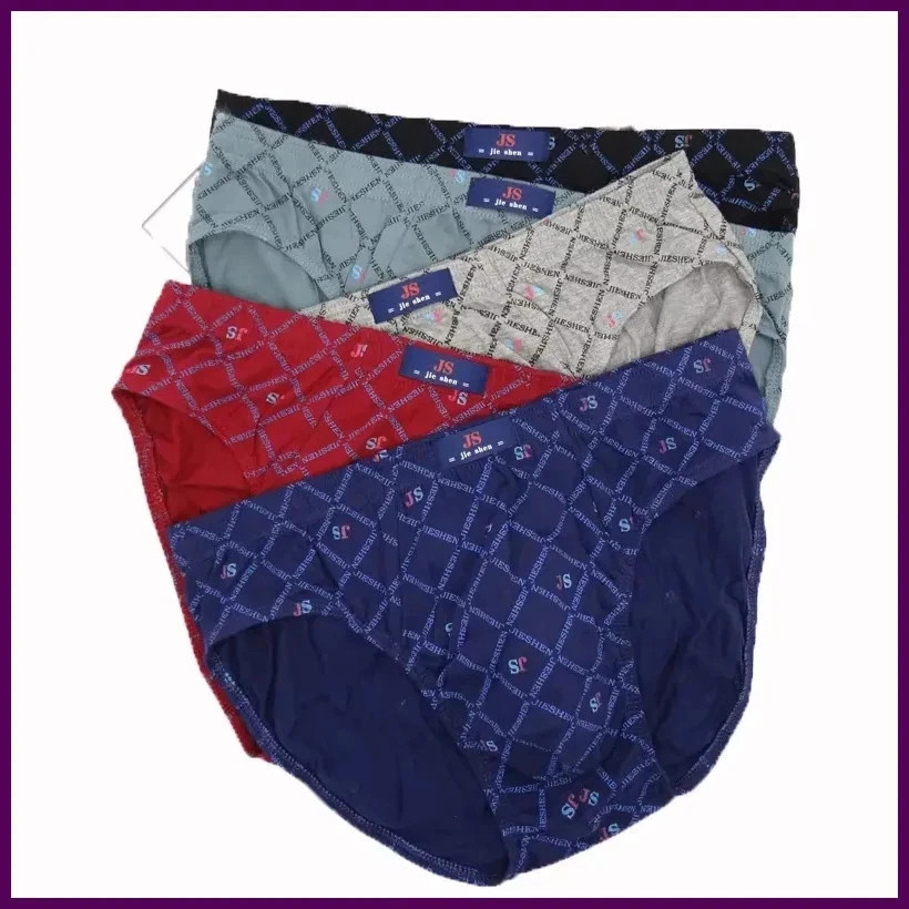 5 Piezas Calzoncillos De Algodón 100% Para Hombre Ropa Interior Cómodos Transpirable