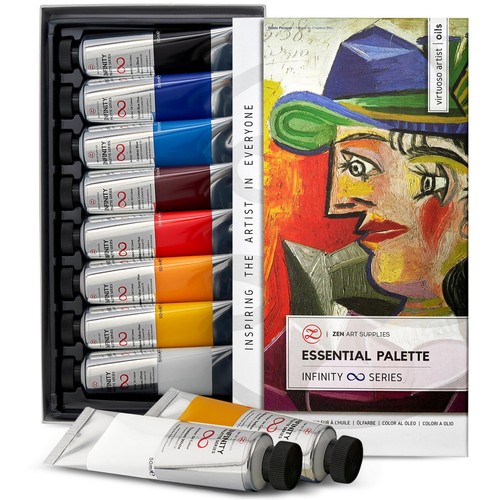 Paint Set 8x Large 50ml Tubes Non Toxic Oil Paints For Artists Eco paint-set-8x-large-50ml-tubes-non-toxic-oil-paints-for-artists-eco