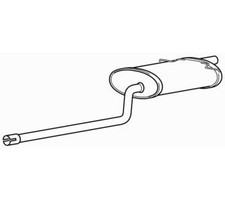 Quality Rear Exhaust Silencer Back Box for Mini Clubman Cooper 1.6 (2007-2010)