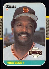 Vida Blue 1987 Donruss 362 San Francisco Giants Baseball Card
