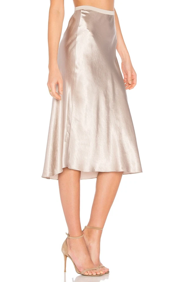 Vince 女式缎面懒人中裙,Gesso 尺寸 L 307230 — 第 2/4 张图片