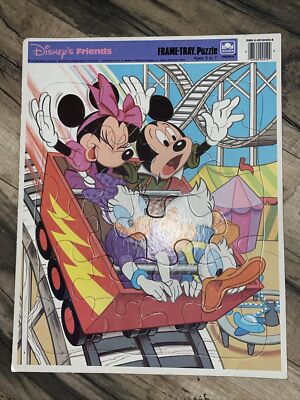 Mickey & Minnie Roller Coaster 4550A-4 Vintage Golden Frame-Tray