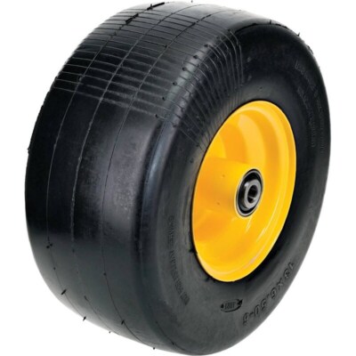 Solid Tire Assembly 13x6.50-6 Flat-Proof Design, 5/8'' Bore, Durable