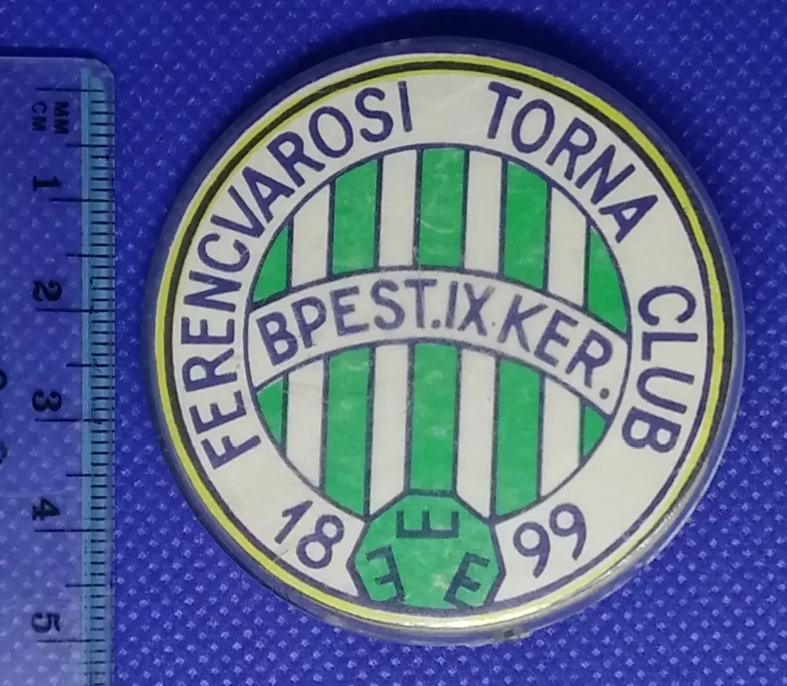 FERENCVAROSI TC. FOOTBALL CLUB. Vintage Soviet pin badge. Rarity.