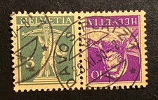 Szwajcaria 1928 Tellknabe / Tell Kusza Zamiatanie Mi. K 26 x stemplowane/o