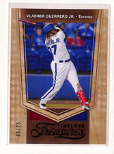 2021 Timeless Treasures Purple 2 Vladimir Guerrero Jr. Jr #/25 Blue Jays card