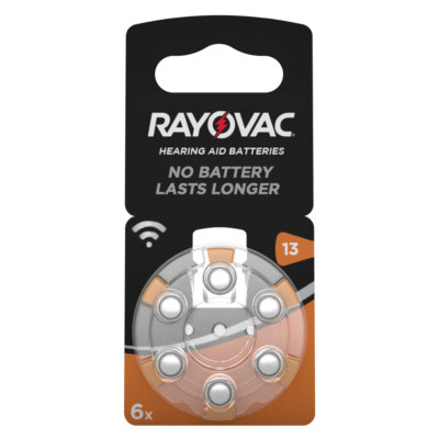 Energizer Rayovac Acoustic Special Knopfzelle Hörgerätebatterie Typ 13, 6er Pack