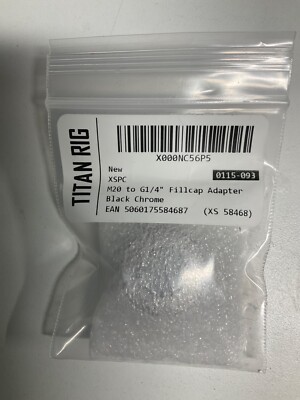 titan rig black chrome fillcap adapter