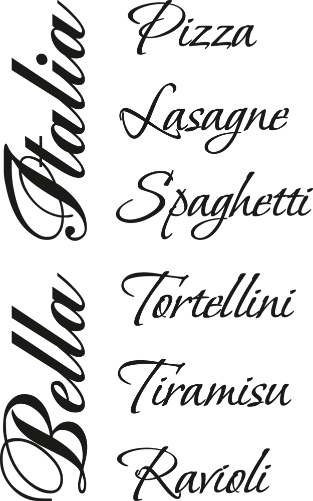 GRAZDesign Wandtattoo Küche 'Bella Italia' – Selbstklebend, 91x57 Cm, Gold, Für Glatte Oberflächen